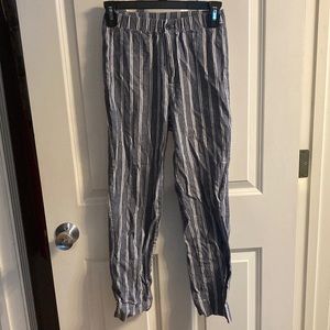 Brandy Melville/John Galt Blue and White Striped Pants